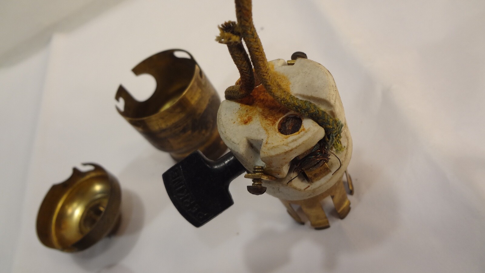 antique socket Westinghouse base Perkins pat 1899 real minty one!!