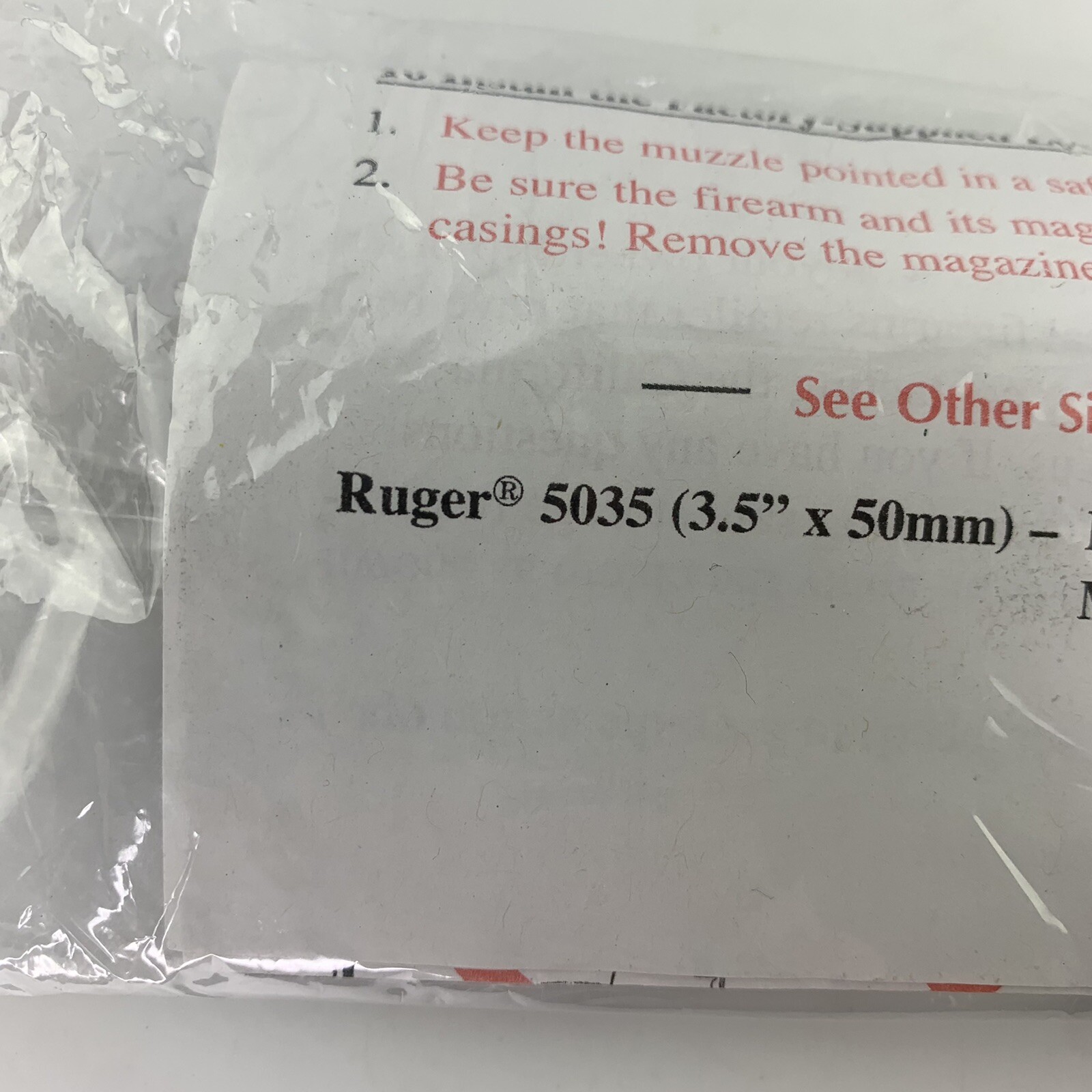RUGER 5035 Firearm Gun Lock Padlock 5.25" With Keys