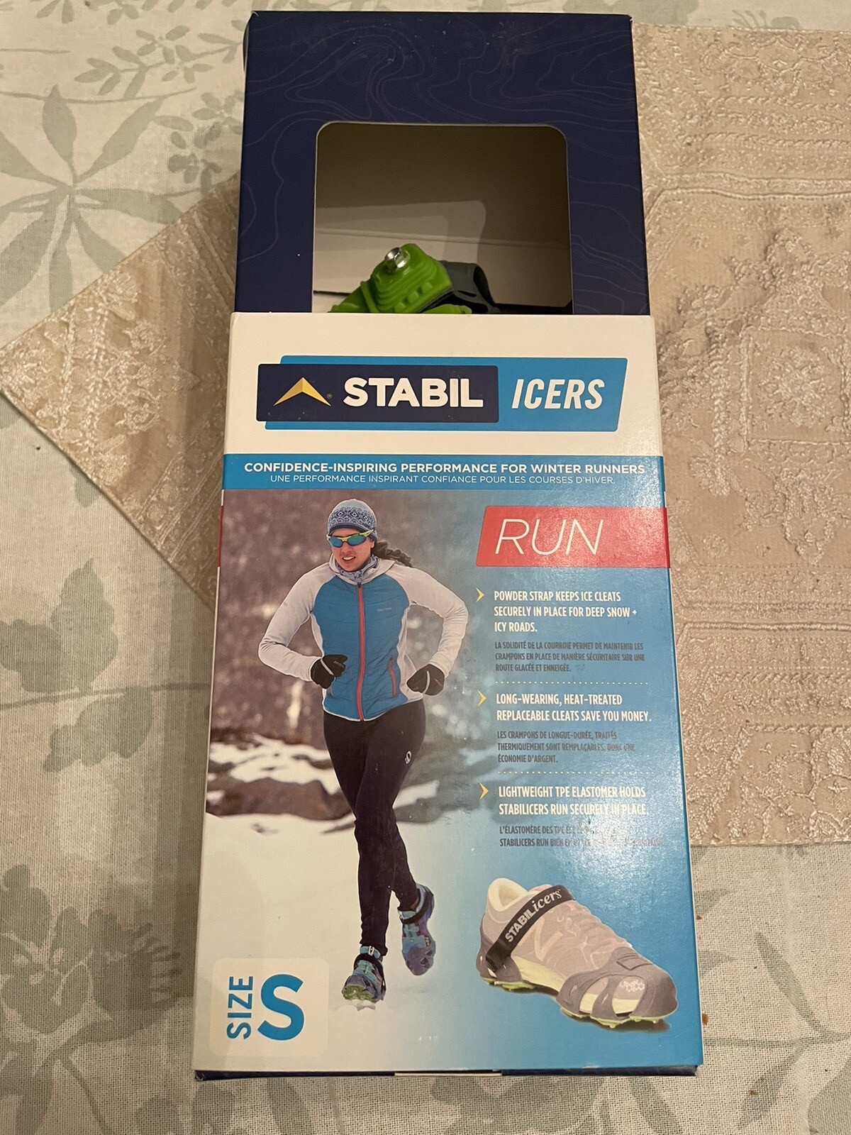 Stabil Icers RUN Ice Cleats for Winter Running in snow/ice Men's Size Small