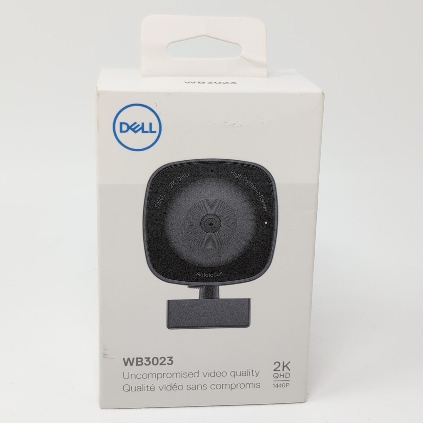 Dell 2K QHD 1440P HDR Webcam WB3023 Face Detection, Noise Reduction Brand New!!