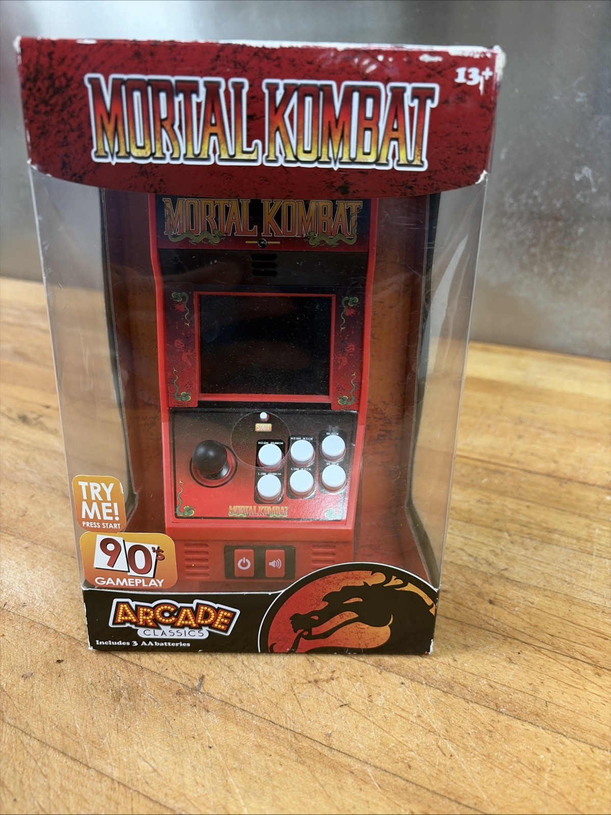 MORTAL KOMBAT Basic Fun Arcade Classics Machine Handheld Game Rare! #15 Combat