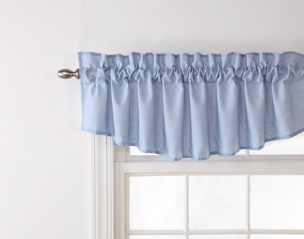 Stylemaster Renaissance Home Fashion Emery Lined Valance Insert, 60"x16", Sky
