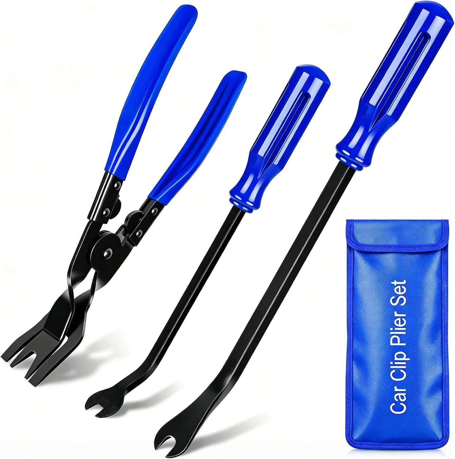 Clip Pliers Trim Upholstery Tools - 3 Pack Car Removal Tool Set to Remove Rivets