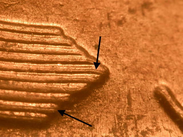 1944-D  DDR-010 Doubled Die Reverse BU Red/Brown Lincoln Cent