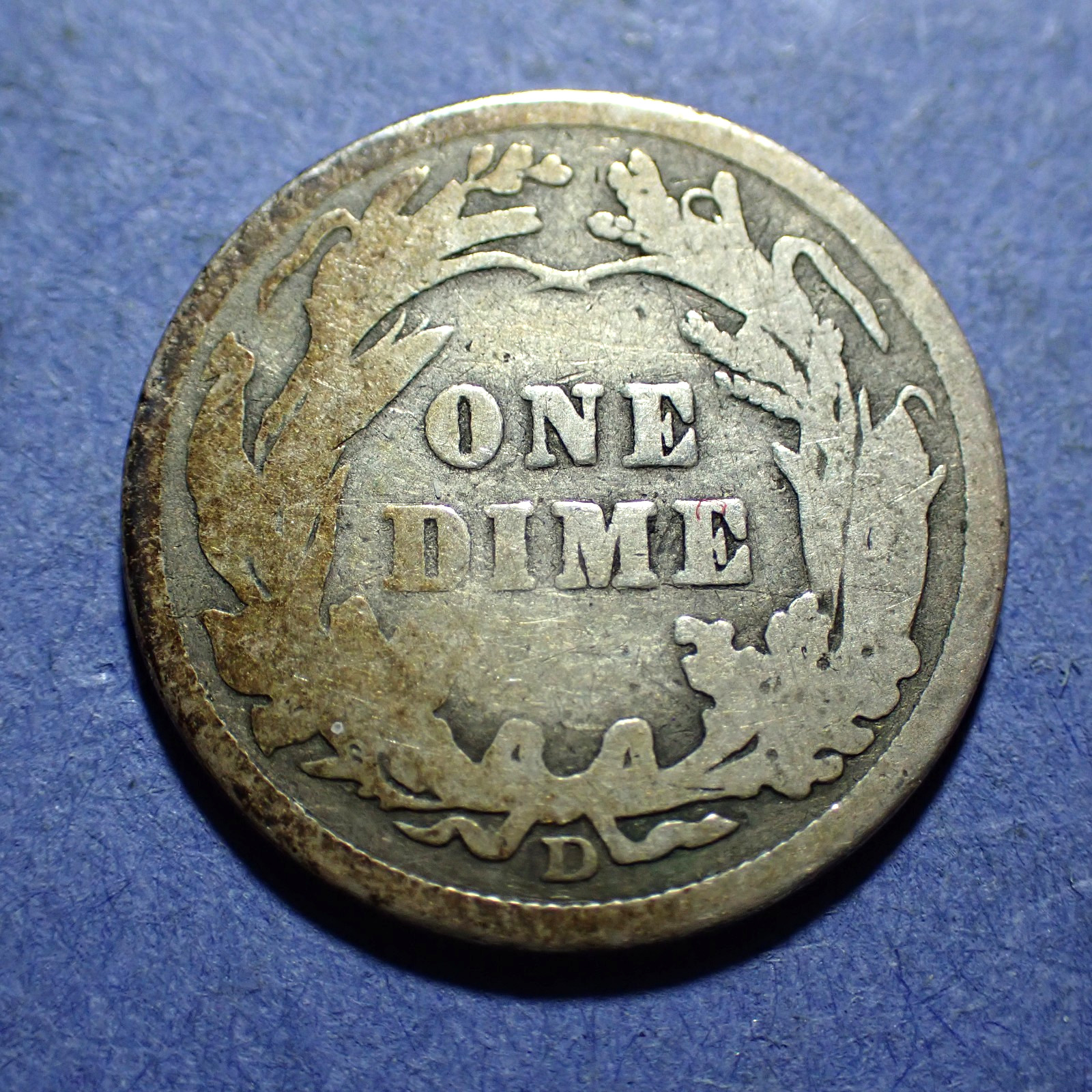 1911-D Barber Dime VG