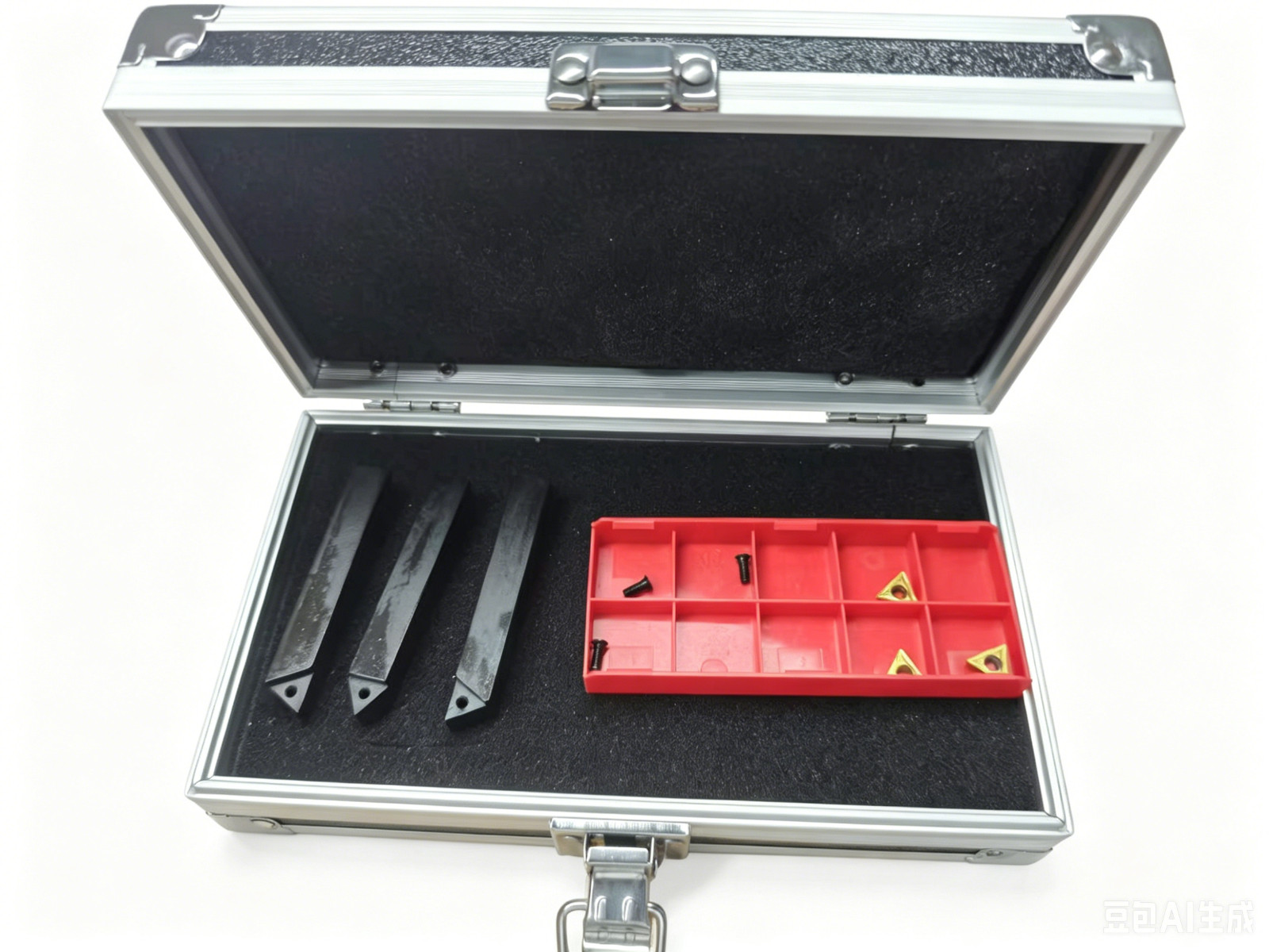 3PCS 5/16 " Lathe Indexable Carbide Insert + Turning Tooling Bit Holder Set