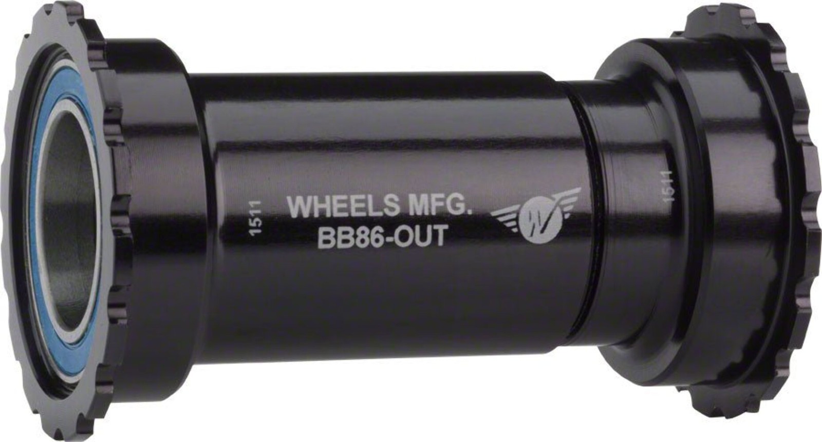 Wheels Manufacturing BB86/92 Shimano Bottom Bracket ABEC-3 Bearings BLK Cups - T