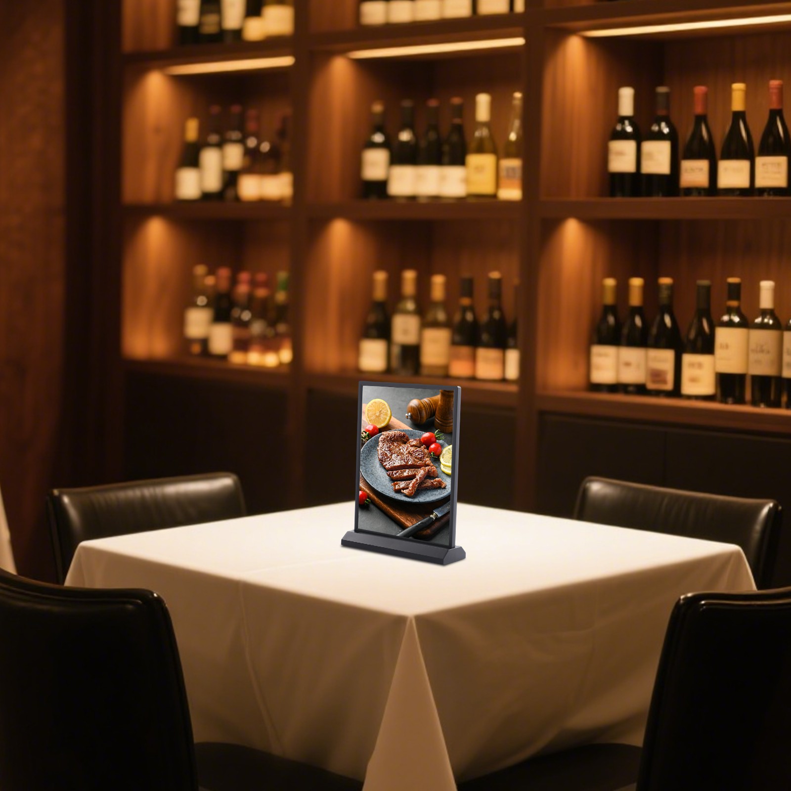 Tabletop LED Sign Holder, LED Poster Frame, LED Sign Holder for Restaurants/Bars