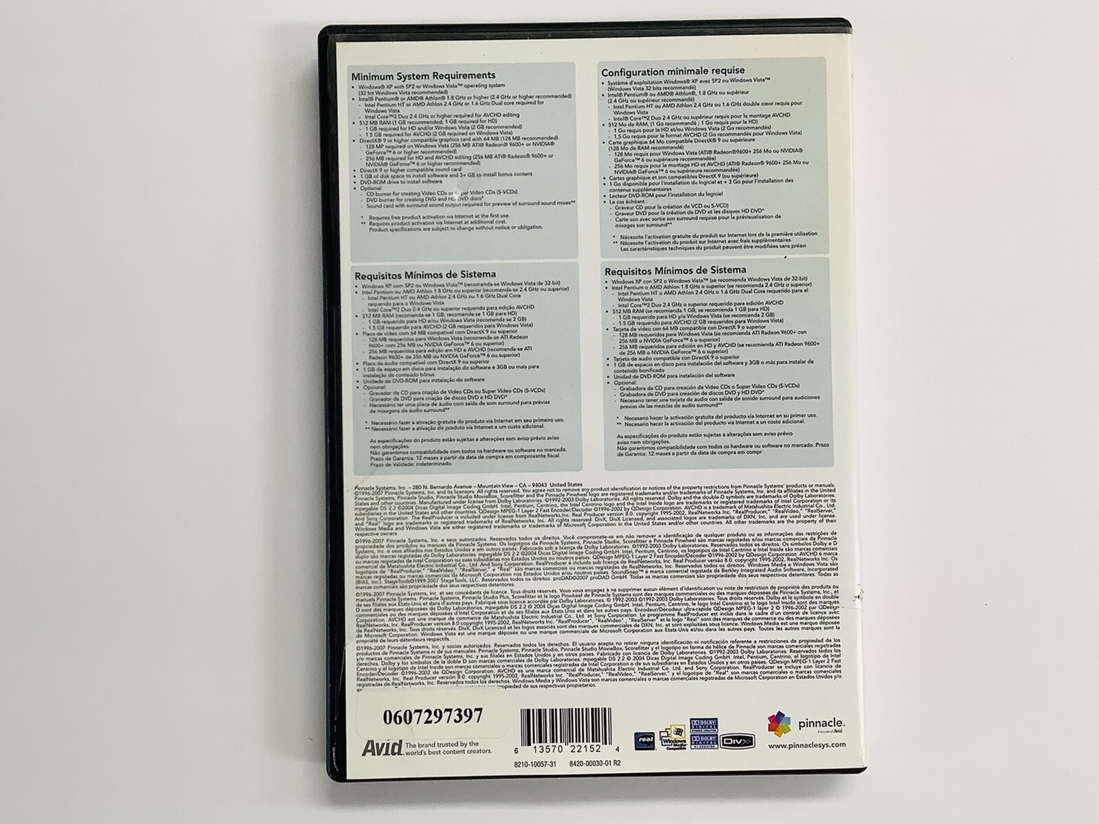 Pinnacle Studio Plus Version 11 - Upgrade w/Serial Number & Booklet 2-Disc Set G