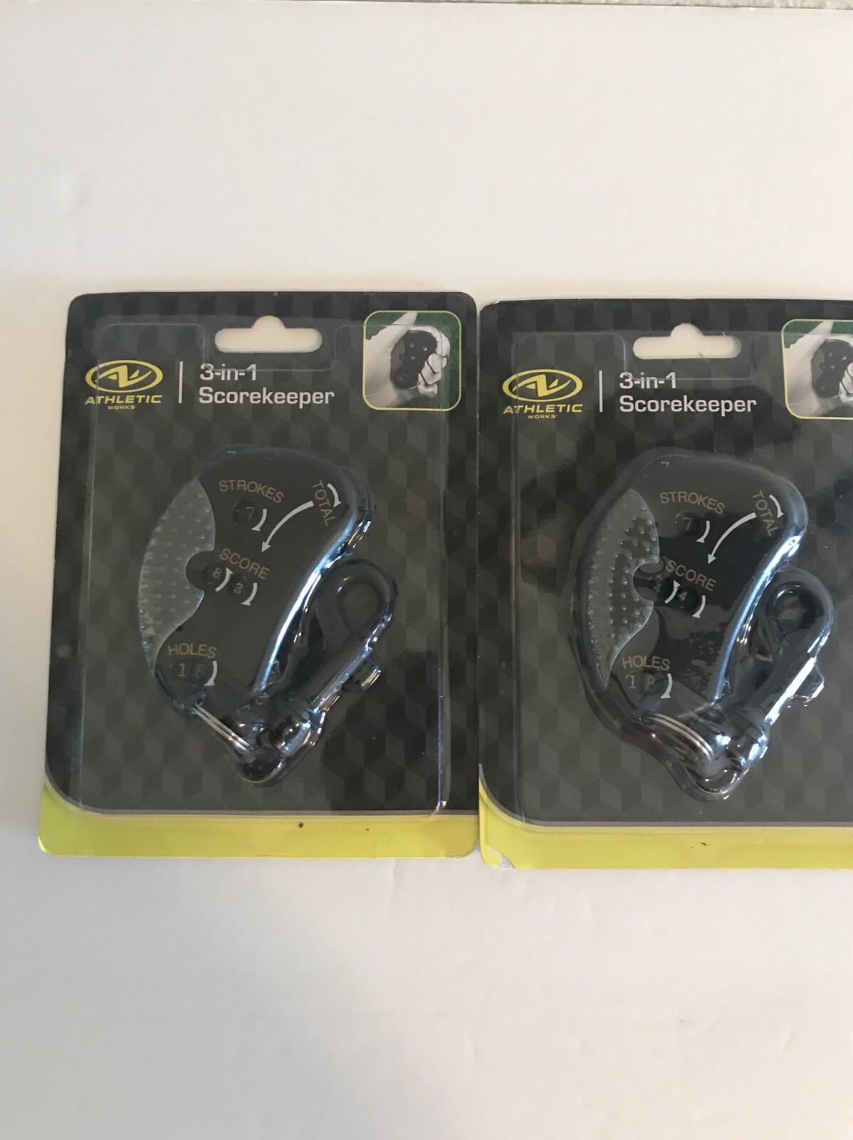 Lot of 2 Athletic Works 3-IN-1 Golf Scorekeeper