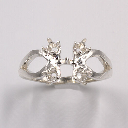 Pearl Split Shank Accented Ring Mounting