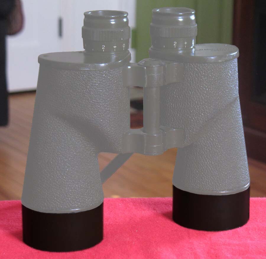 (2) NOS WWII Binocular Objective Beauty Rings 7 X 50 US Navy, Military, B&L SARD