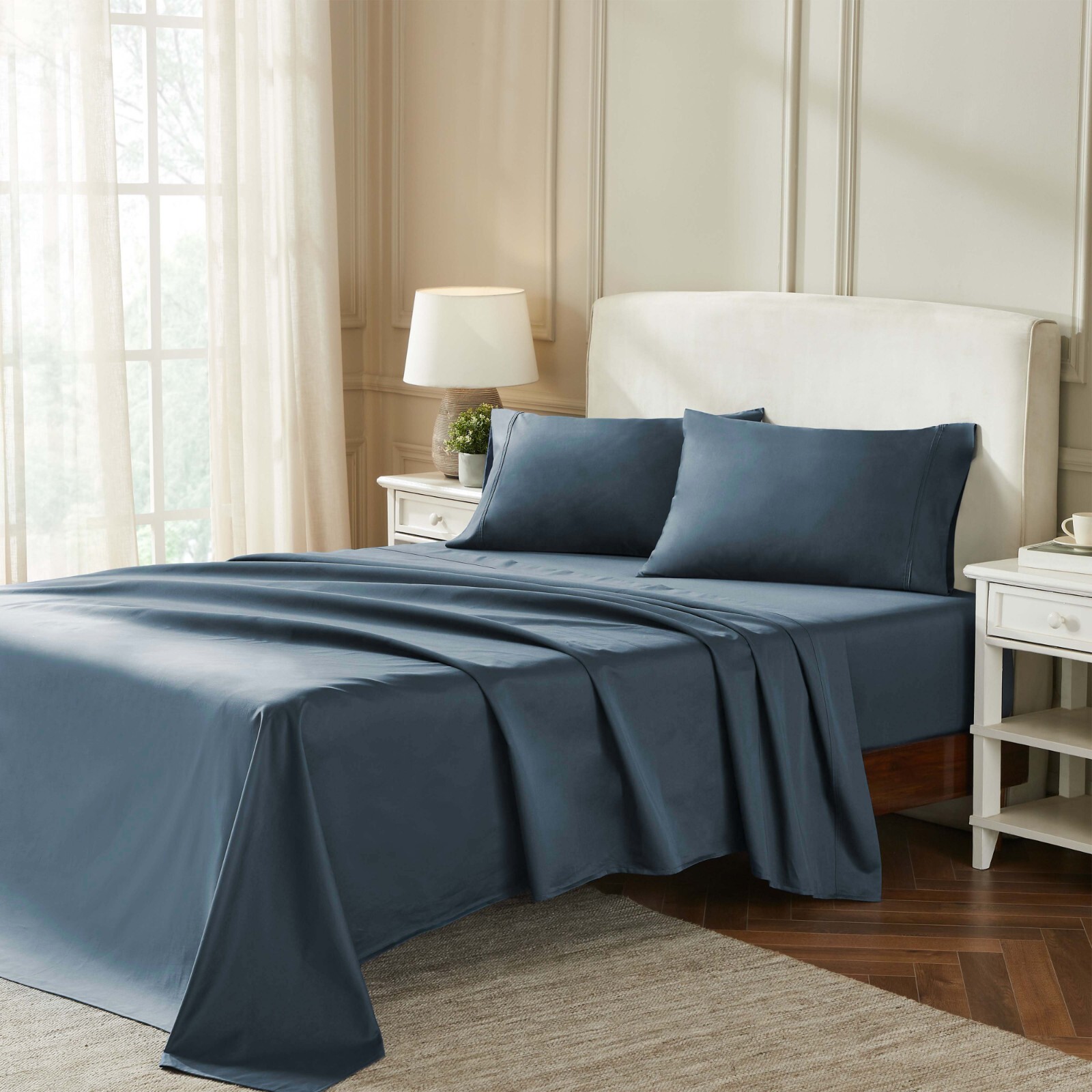 100% Egyptian Cotton 850 Thread Count Solid Bed Sheet Set