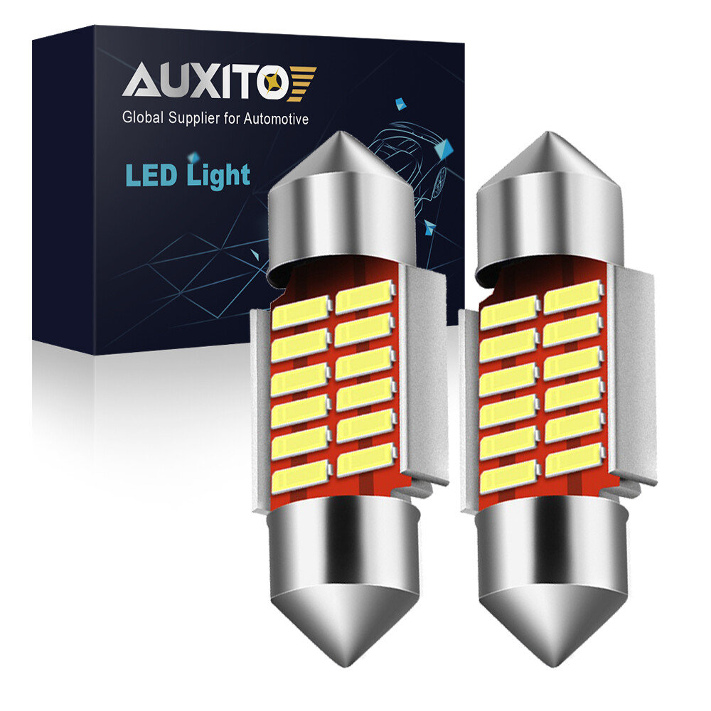 2X 31MM Festoon DE3175 LED Map Dome Interior Light Bulb 6000K Super Bright White
