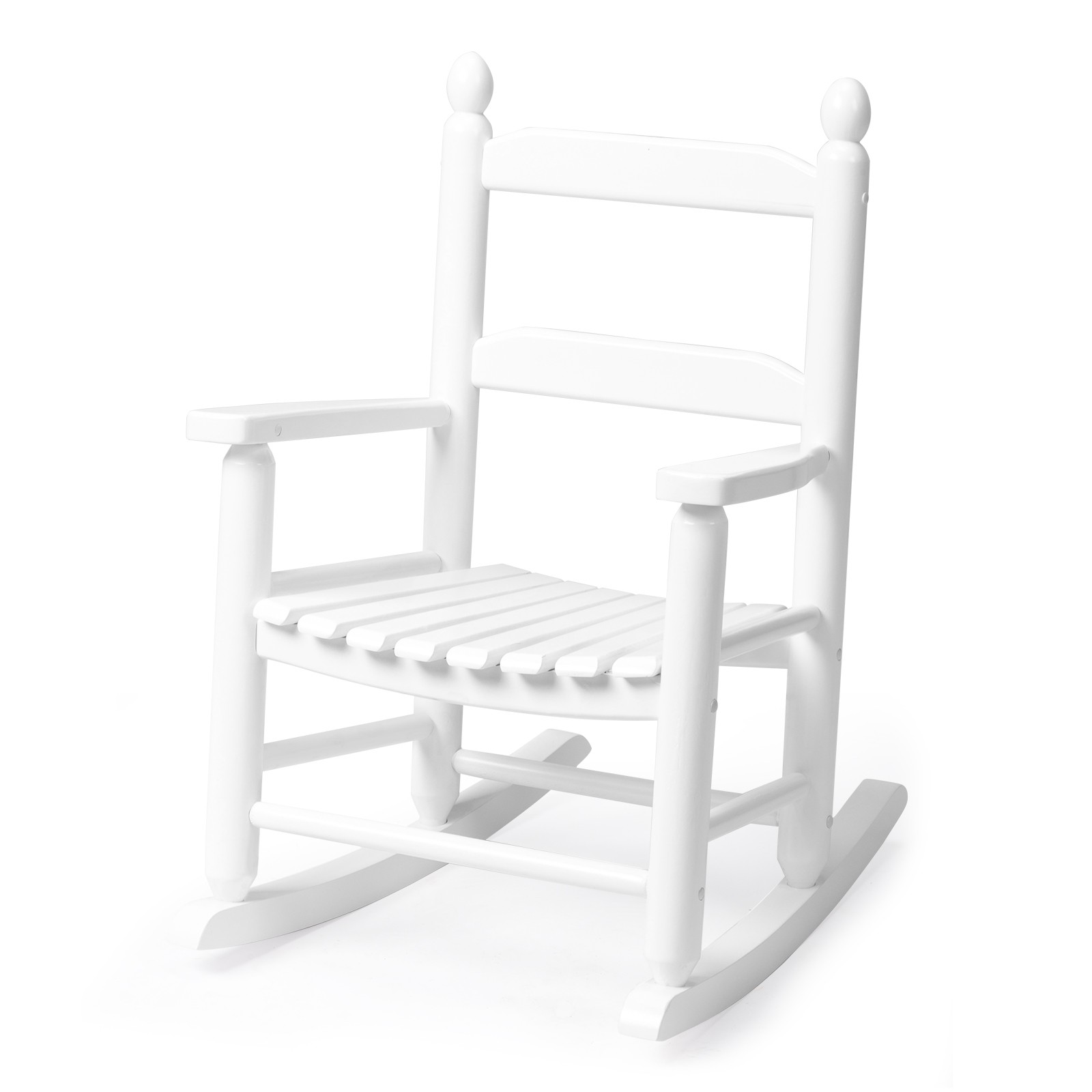 Child's Wood Rocking Chair Porch Rocker Back Garden Seat for Outdoor & Indoor