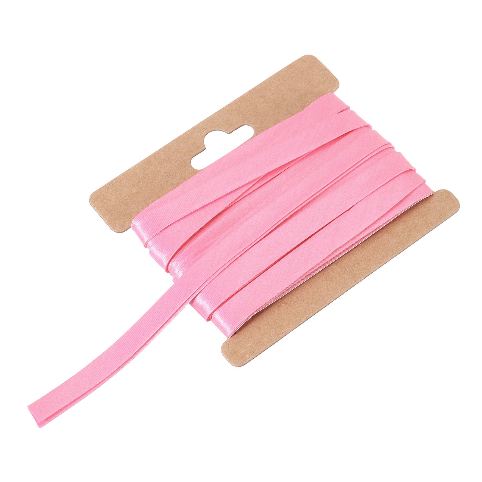 Double Fold Bias Tape 1/3 Inch x 6 Yards Satin Pre-fold Tape Pink