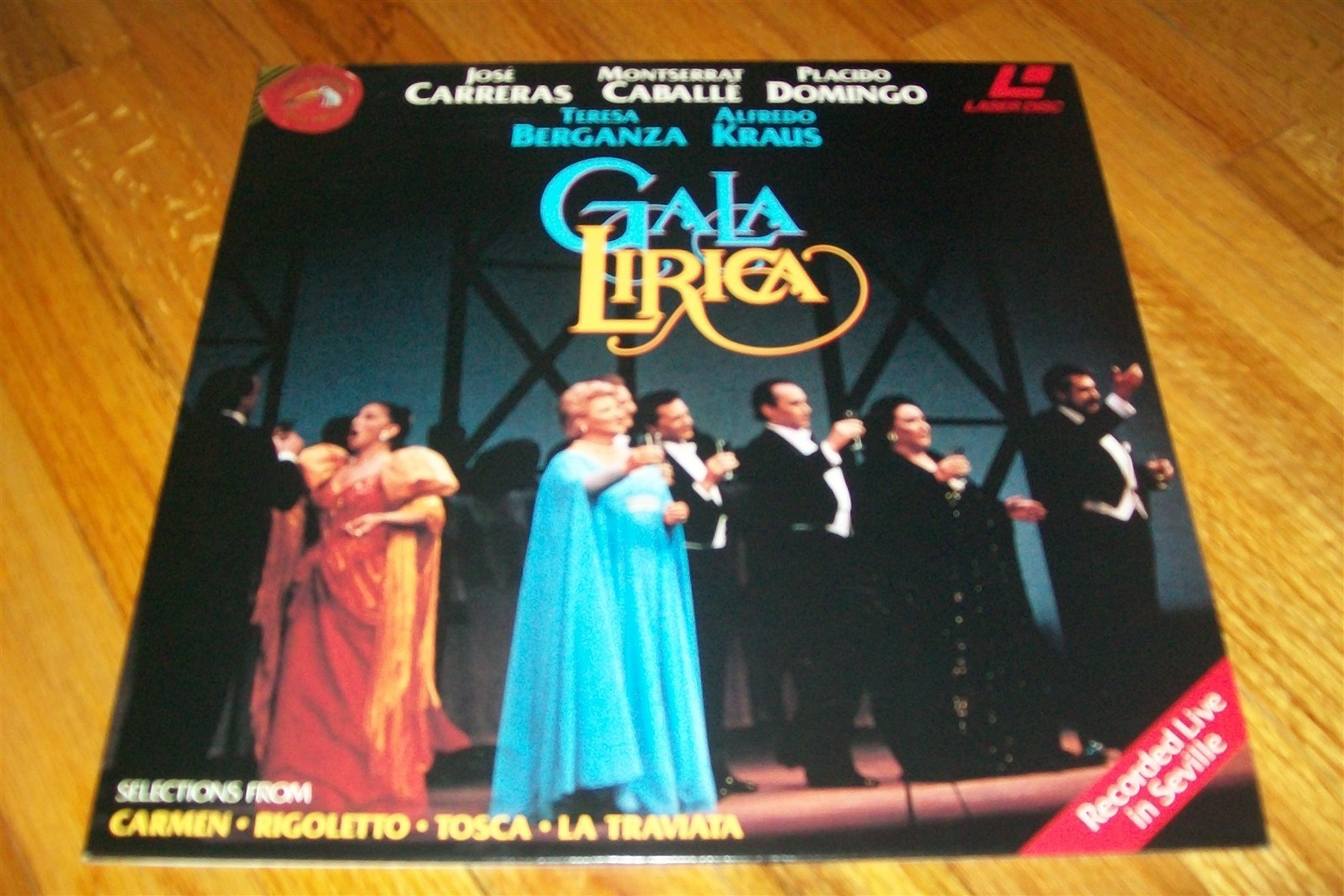 GALA LIRICA Laserdisc LD MUSIC EXCELLENT CONDITION VERY RARE GREAT OPERA MUSIC!