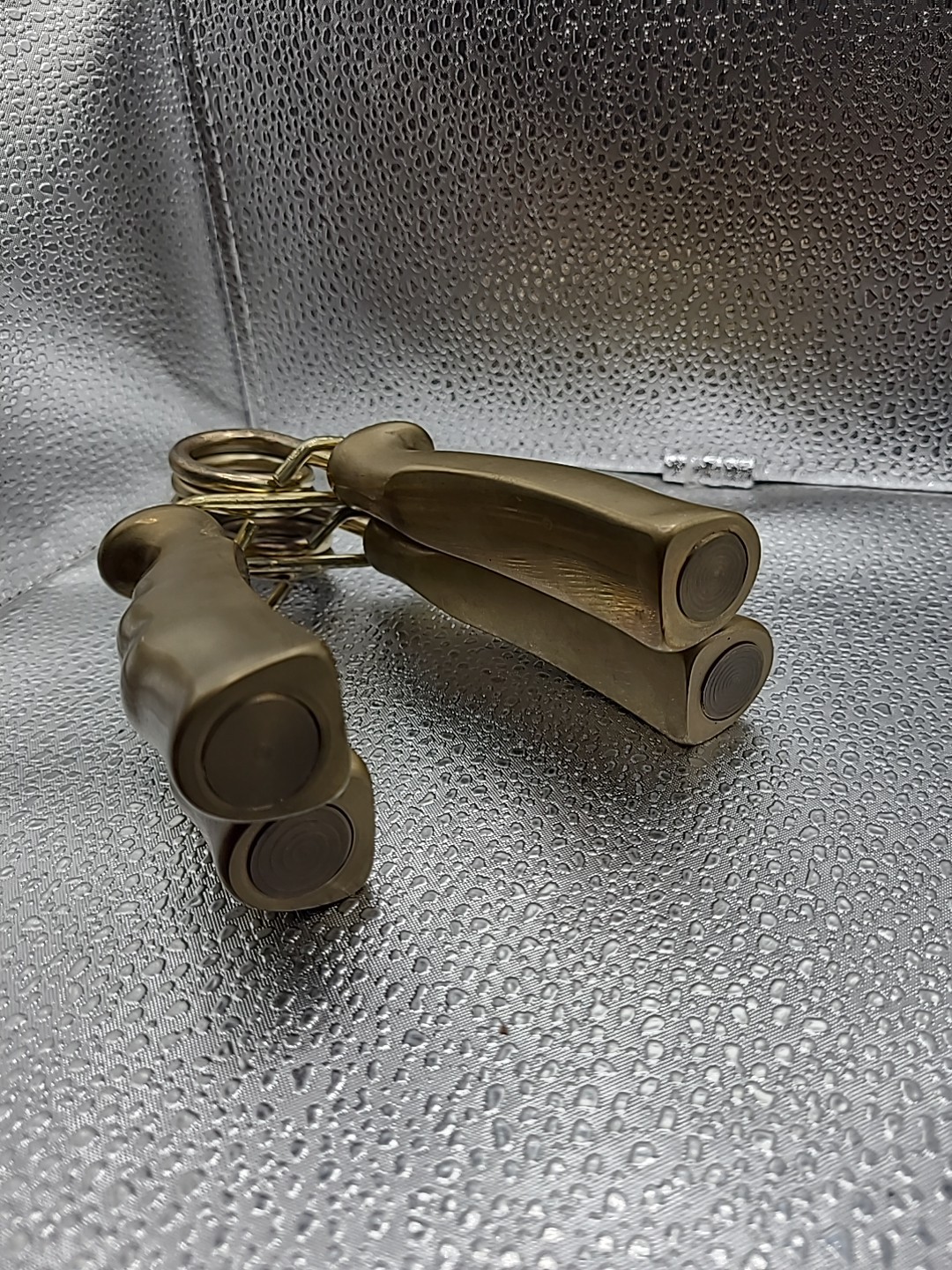 Lot 2 Vintage Solid Brass Exercise Hand Grip Hand Strength Exercise Grippers