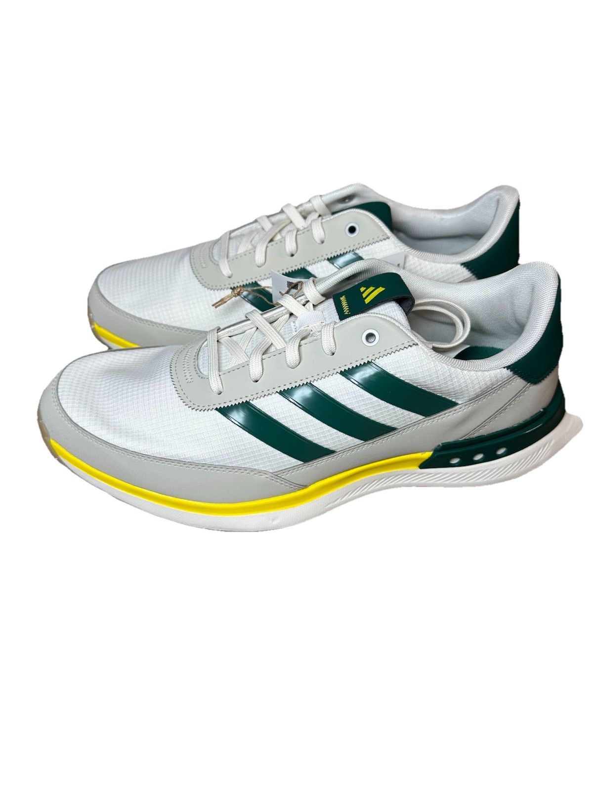 Adidas S2G 24 Men's Golf Shoes SZ 8 Spikeless - White / Green / Alumina New