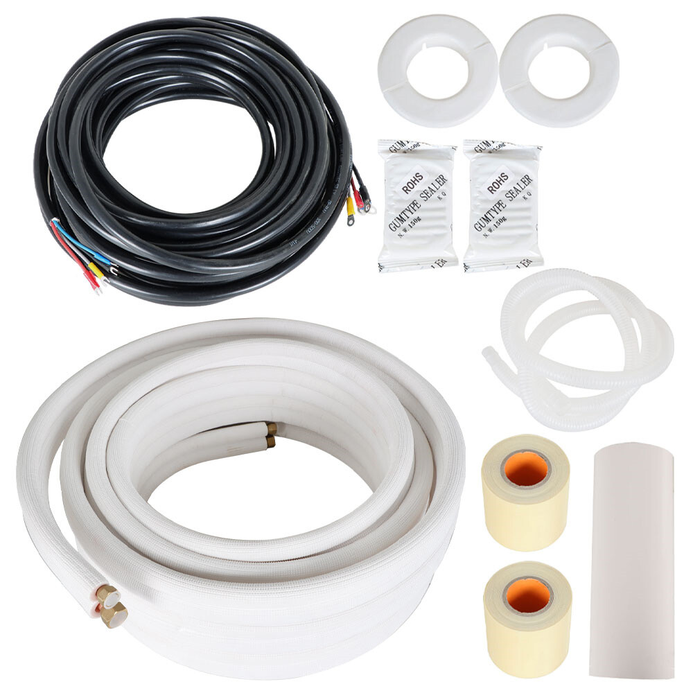 New 3/8" - 5/8" Dia. Install Kit For Mini Split Heat Pump Systems (50 Feet )