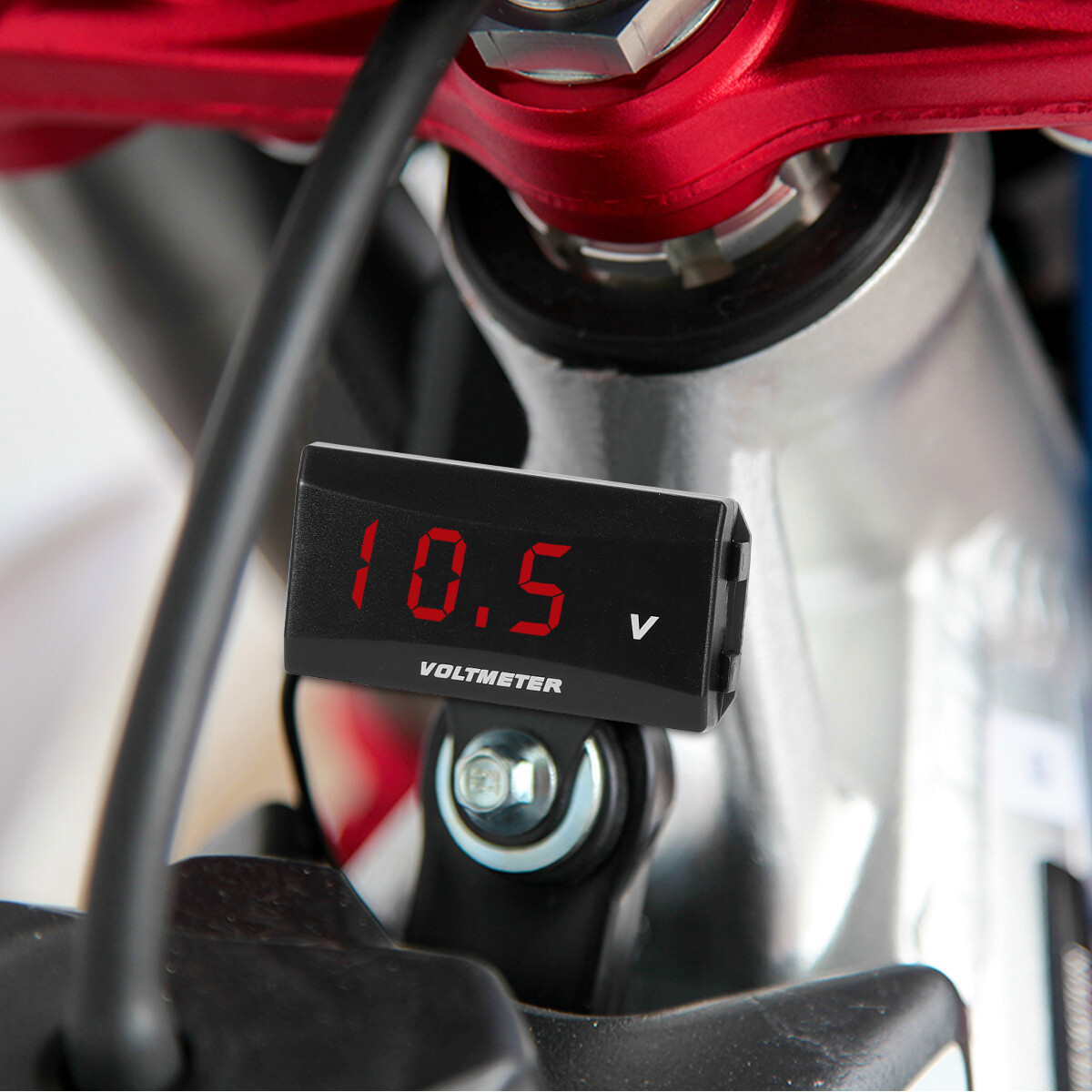 12V Digital LED Display Voltmeter Voltage Gauge Panel Meter for Motorcycle & Car