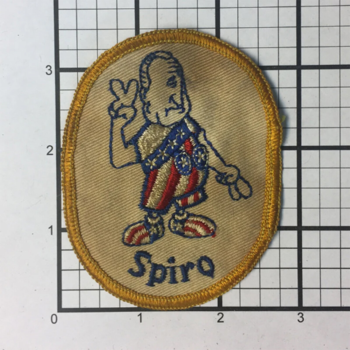 Vintage 1960's Spiro Agnew U.S.A. Peace patch never sold over 40 years. USA