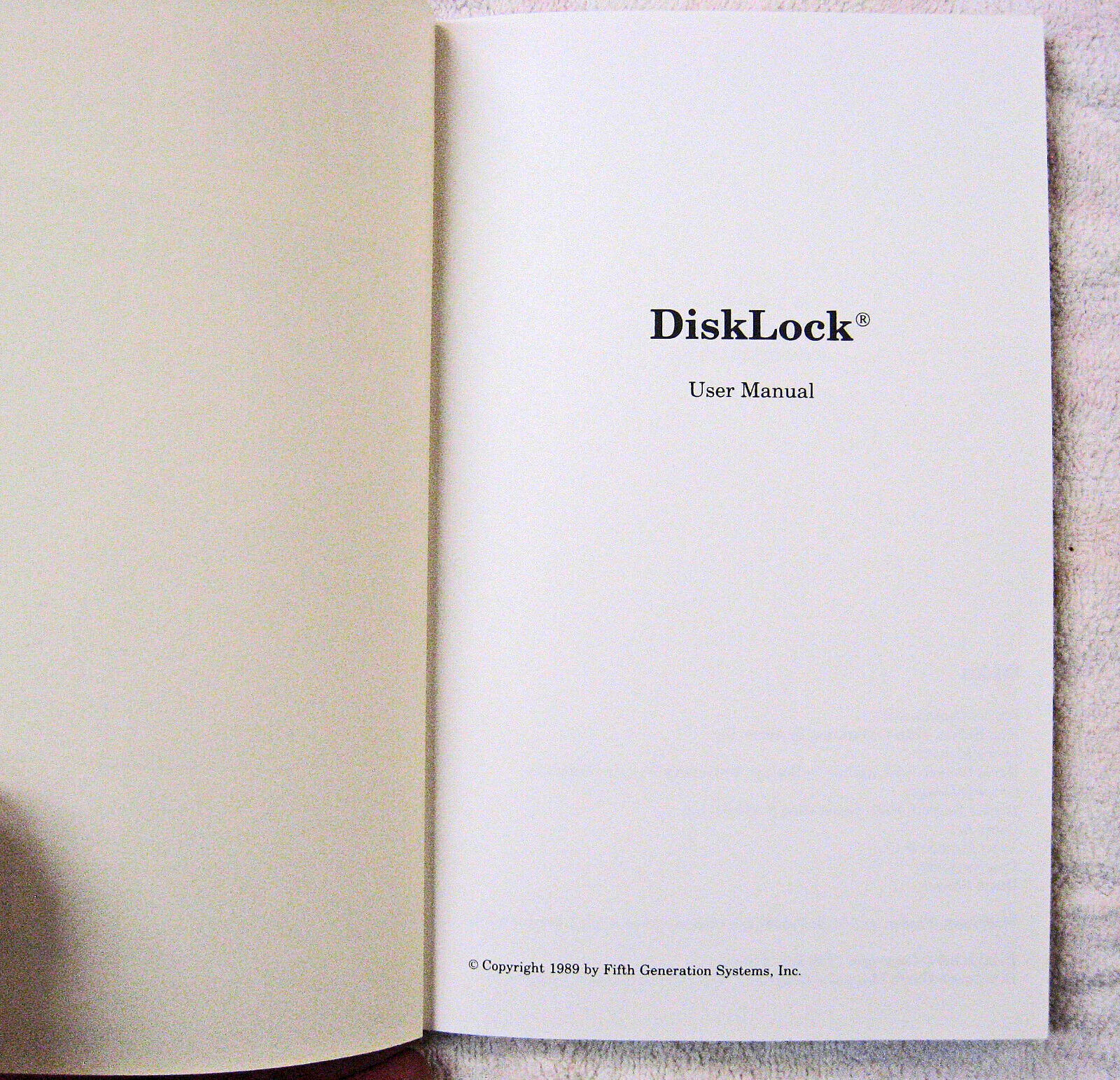 DiskLock ~ Classic Apple Mac Encryption Software by Fifth Generation Systems