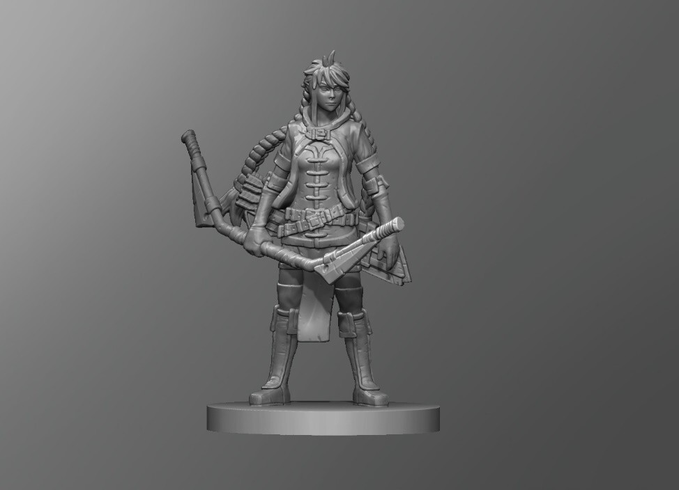 Erika Female Ranger Archer Fighter NPC 28mm Scale DND D&D Miniature SB
