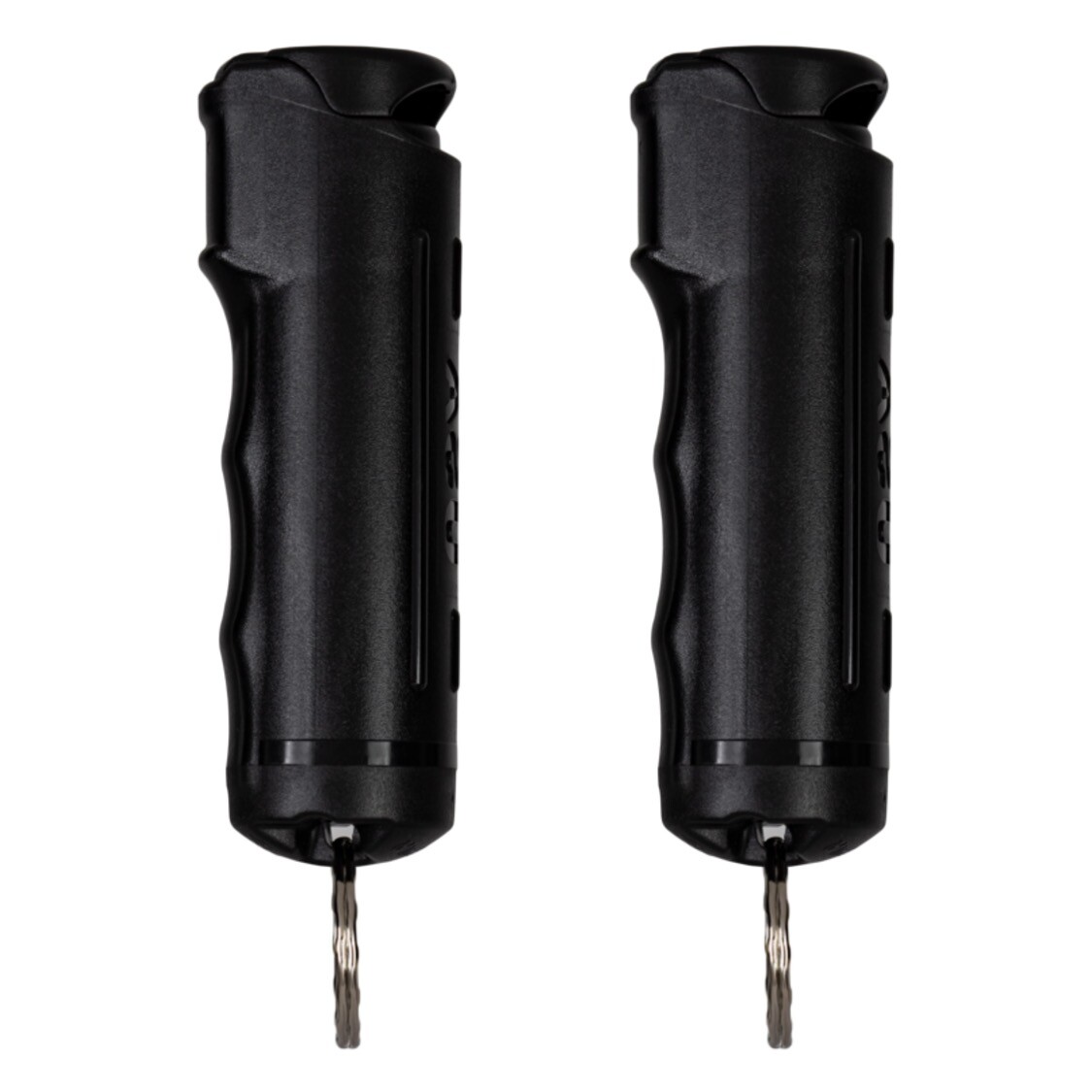2 Police Magnum pepper spray .50oz black flip top keychain defense protection