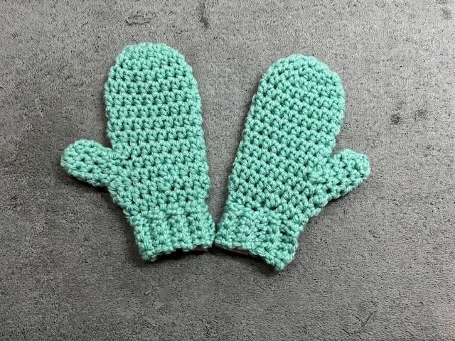 Handmade Crocheted Mittens for children