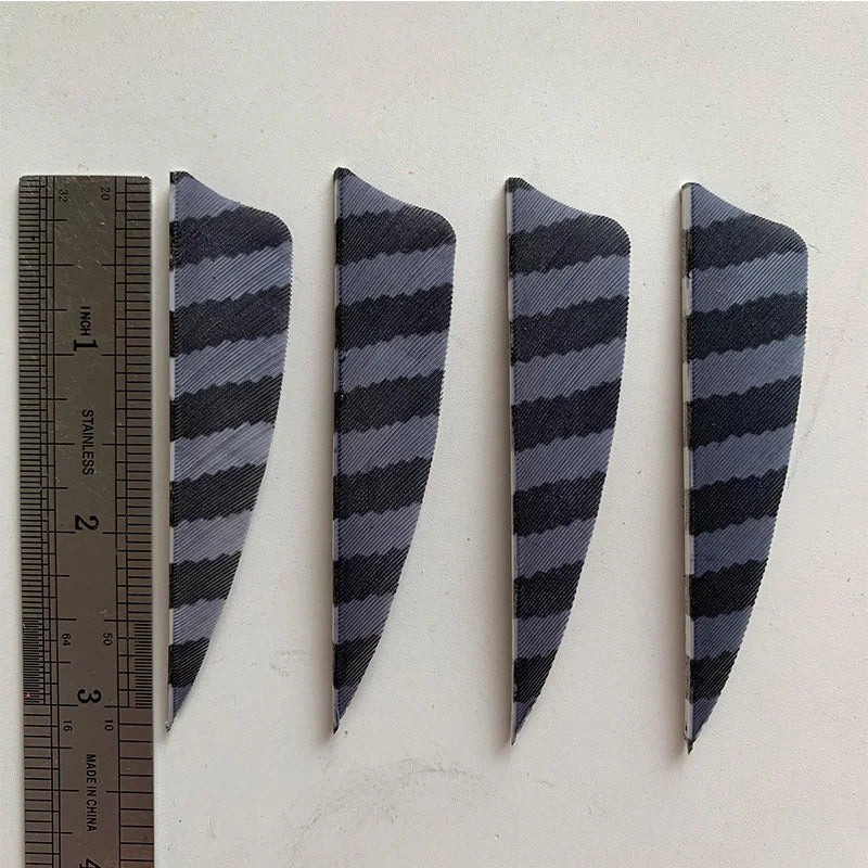 50pcs 3" 4" 5" Shield  Left Wing Right Wing  RW  Fletch Feathers Accessories