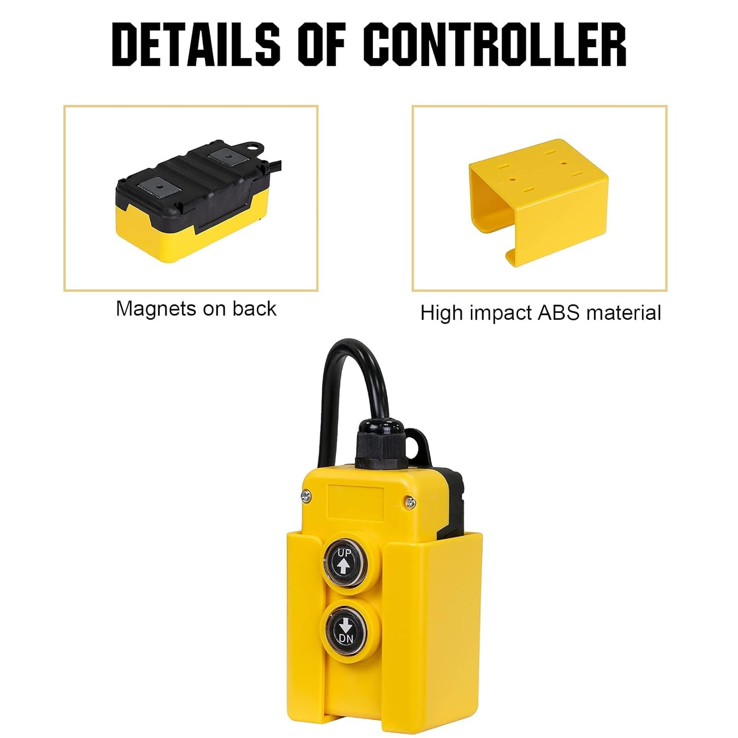 4 Wire Dump Trailer Remote Control Switch for Double-Acting Hydraulic Pumps 12V