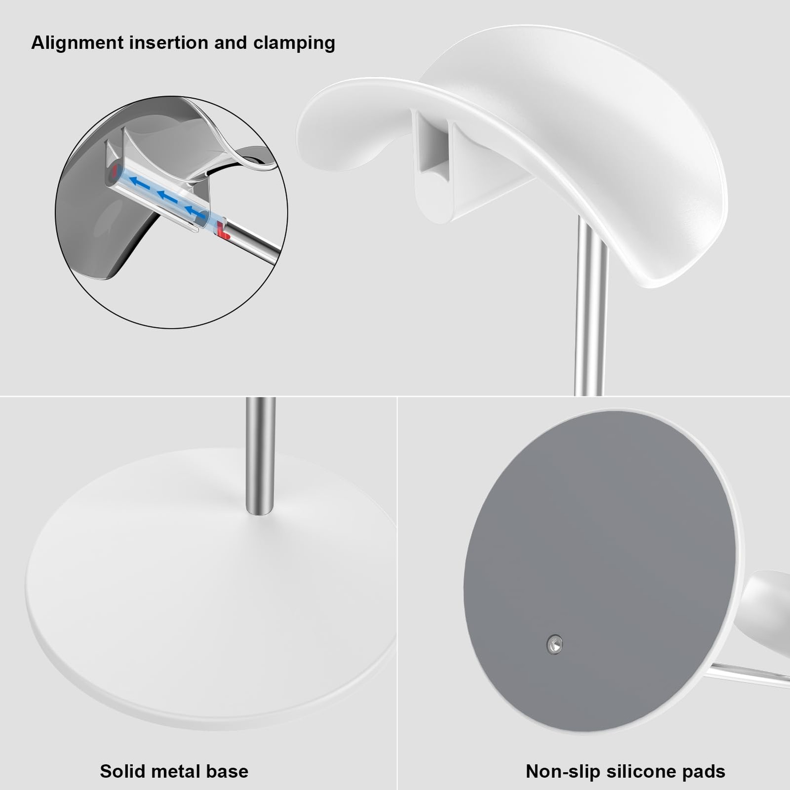 Headphone Stand, Headset Holder with Solid Base for Desk, with Max, Beats, Bo...