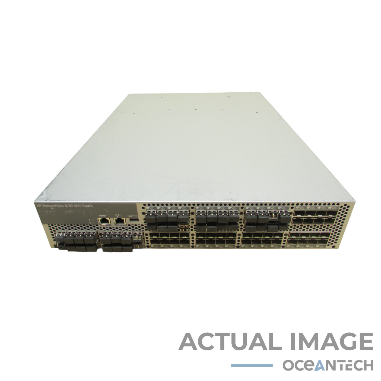 HP StorageWorks AM871A  8/80 SAN Switch W/ 2x 60-0300031-02