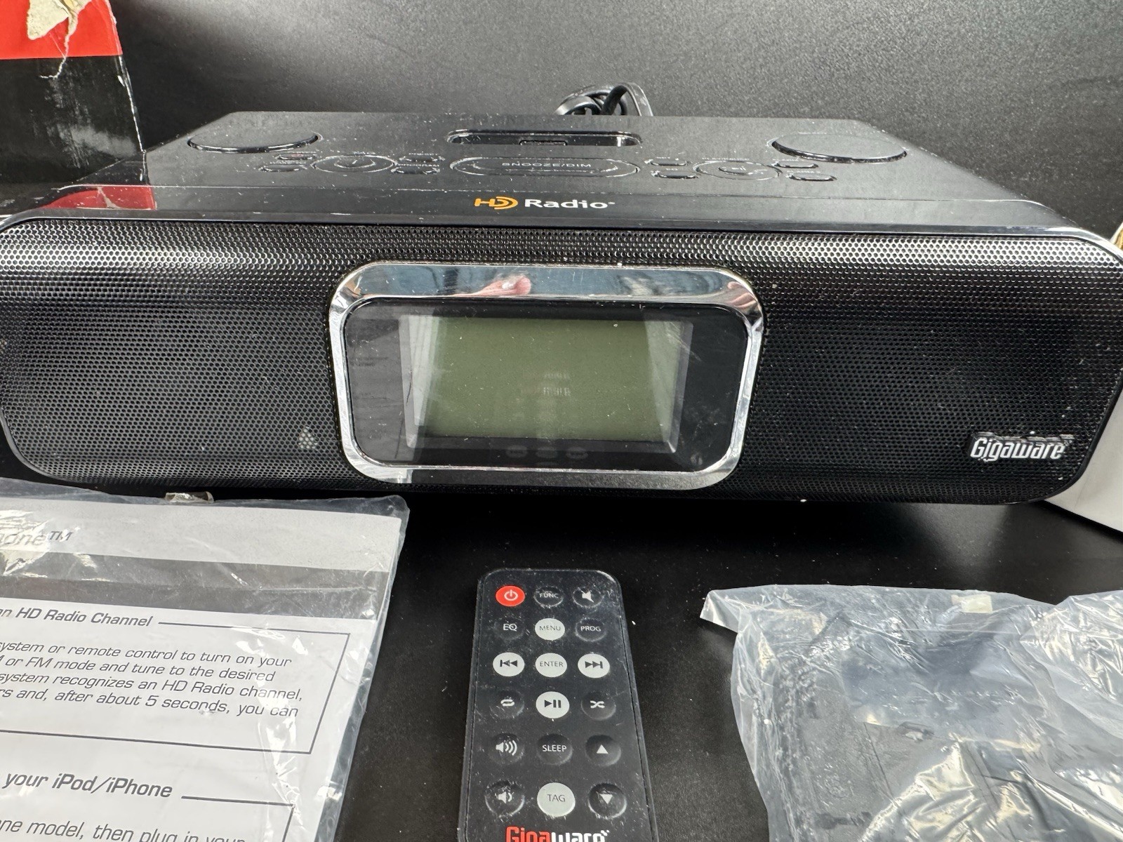 Gigaware HD Radio Model 12-551 With Bluetooth Adapter, Remote, & Box