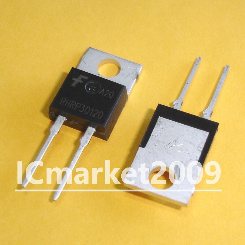 10 PCS RHRP30120 TO-220AC RHRP 30120 30A 1200V Hyperfast Diodes Transistor