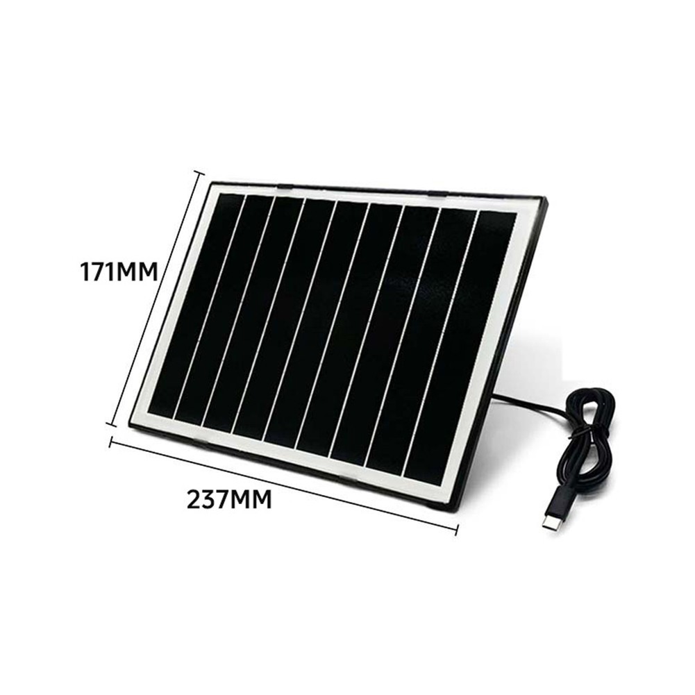 Outdoor 7W Solar Panel for Security Cameras IP65 Waterproof Sun Powered