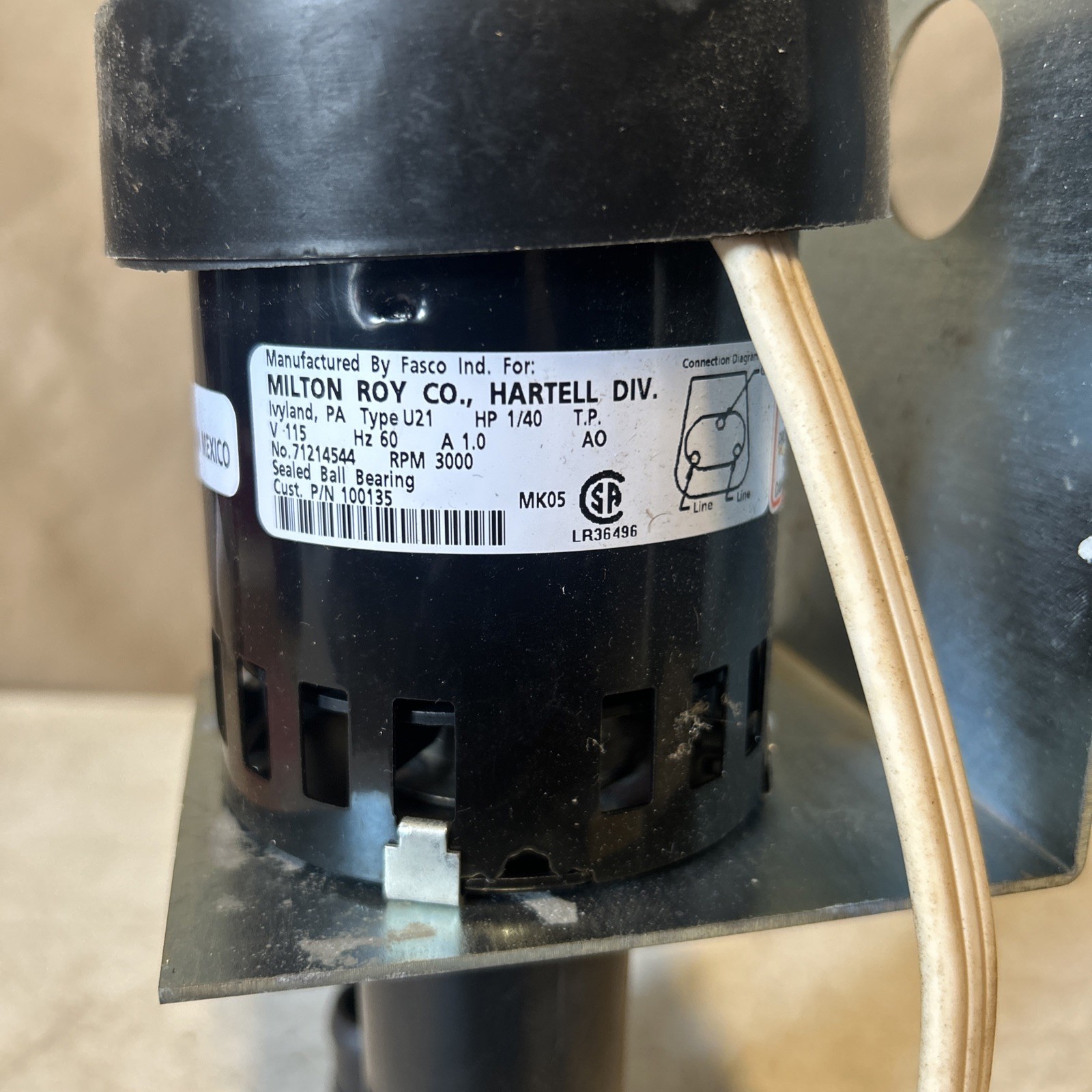 milton roy 7121-4445 ice machine pump replacement GPP-3MA-1