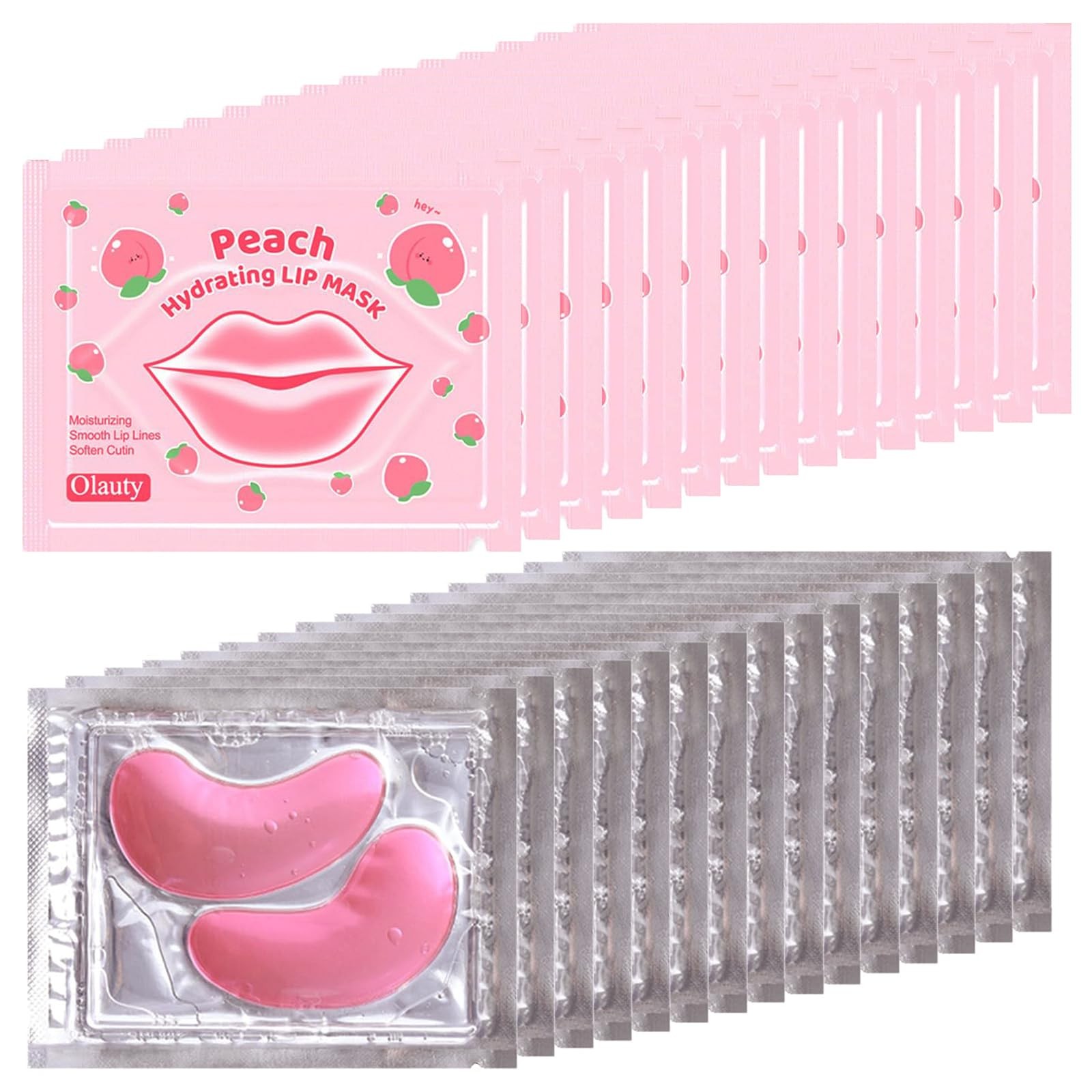 30Pairs Eye Mask & Lip Mask,Under Patches for 0.03 Fl Oz (Pack of 30)