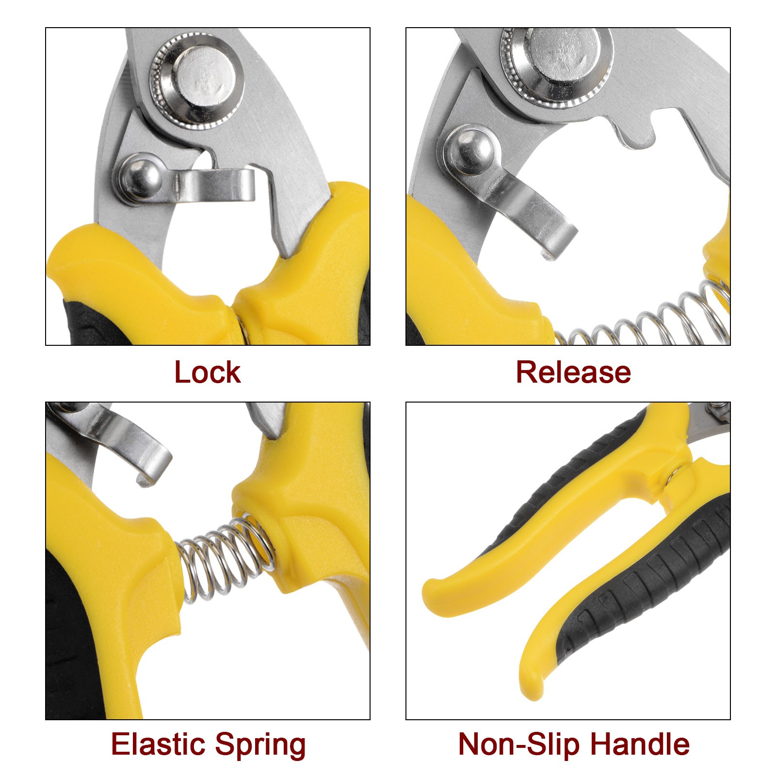 7 Inch Industrial Scissors Shears with Black Yellow Handle
