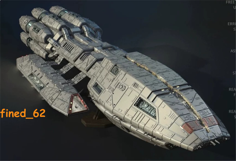 1:4000 Battlestar Galactica Assemble Model Kit 3D Printing Toy Space Battleship