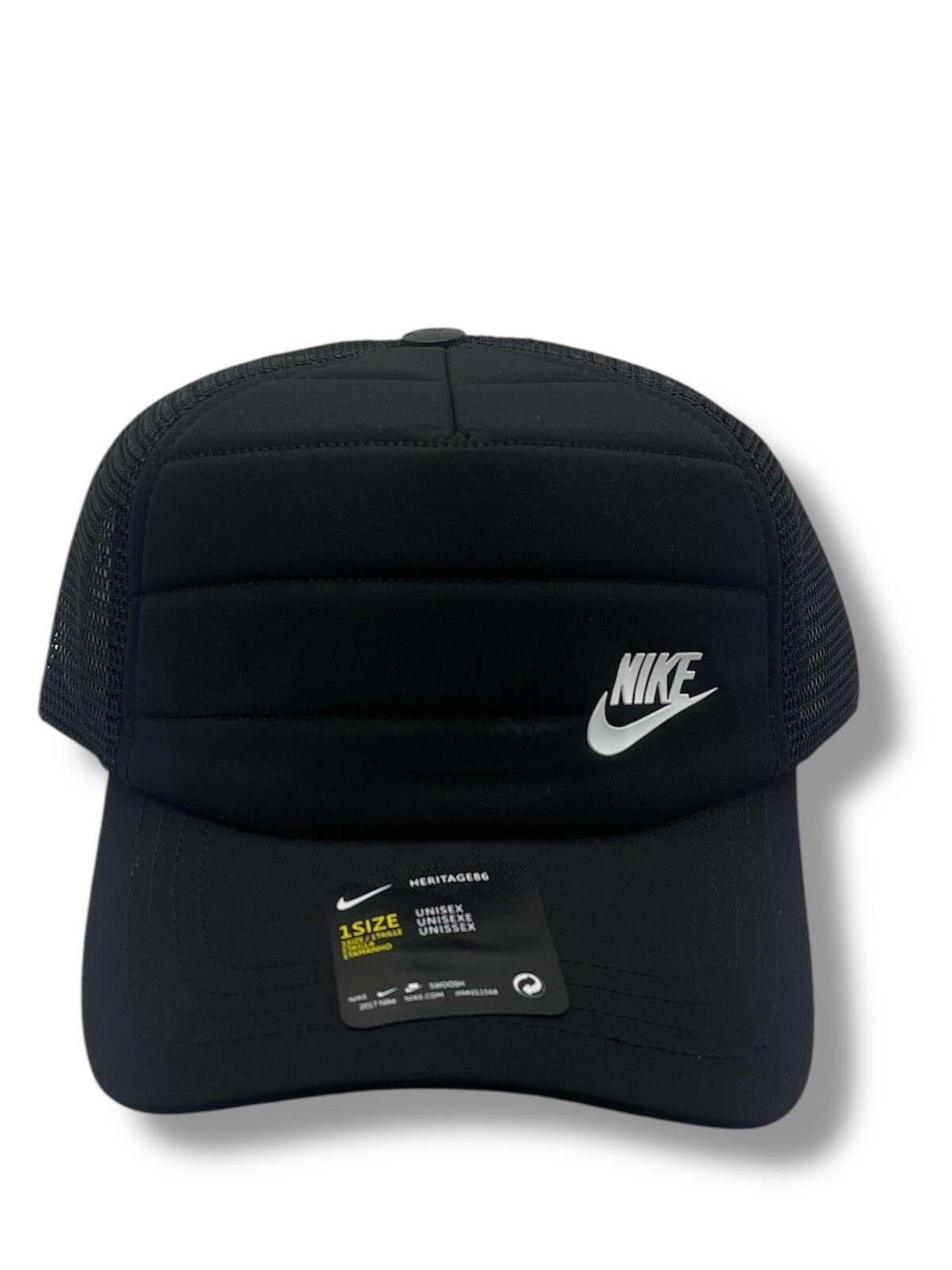 Nike Heritage 86 - Trucker Hat Adjustable Strap Black New with Tags