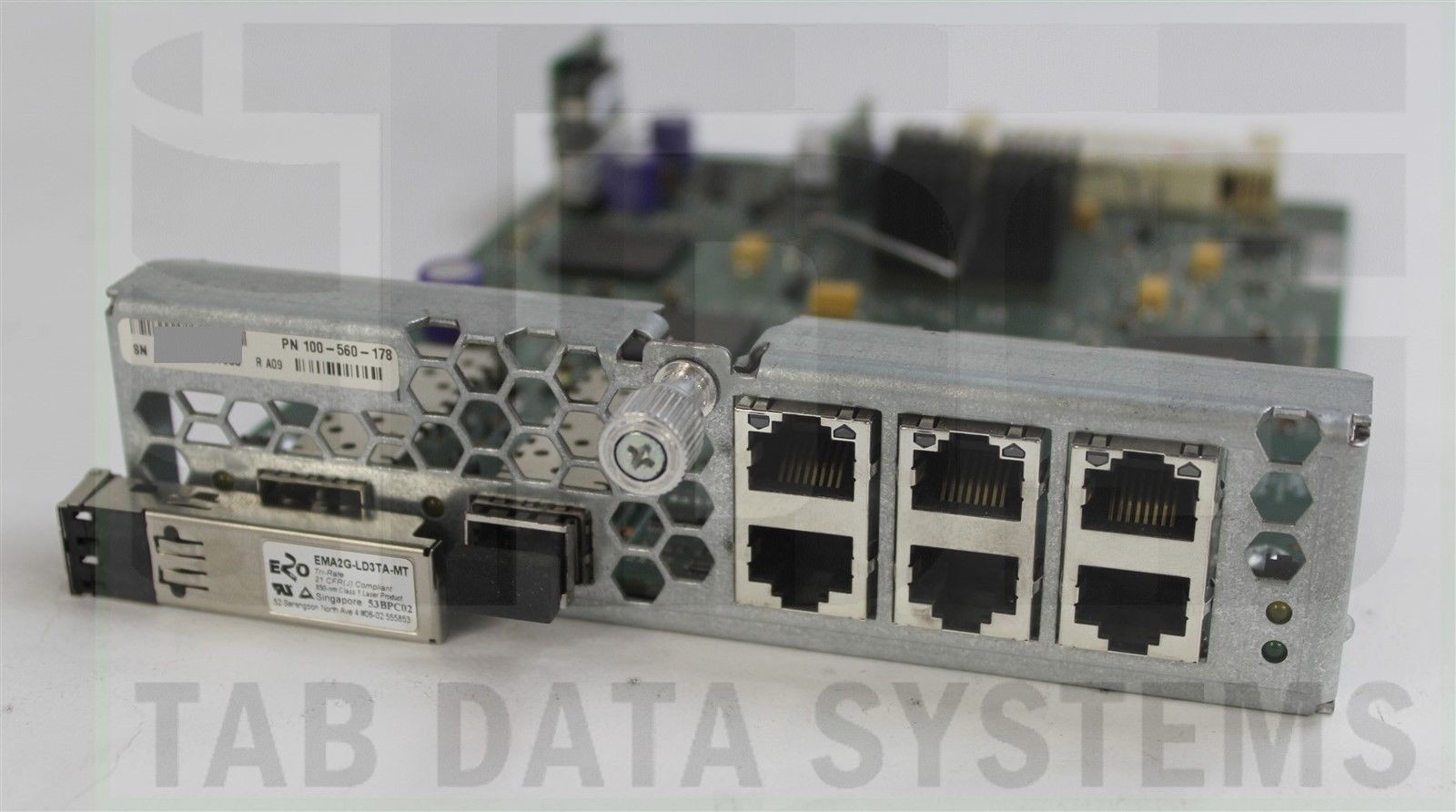 EMC Celerra NSX 100-560-178 Blizzard 8 Port GbE I/O Module w/ 2 SFP