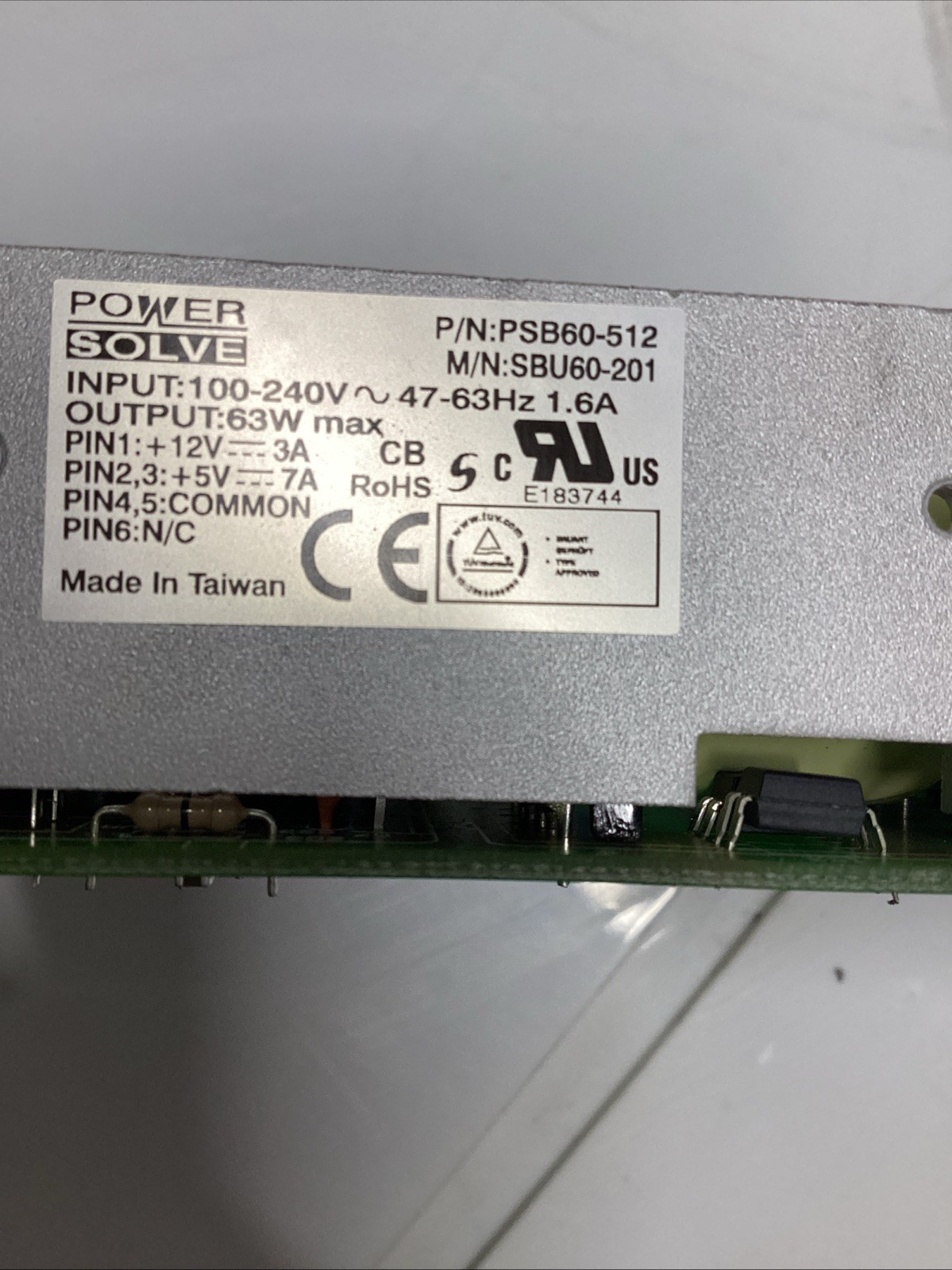 Power Solve PSB60-512 Rev M T-852