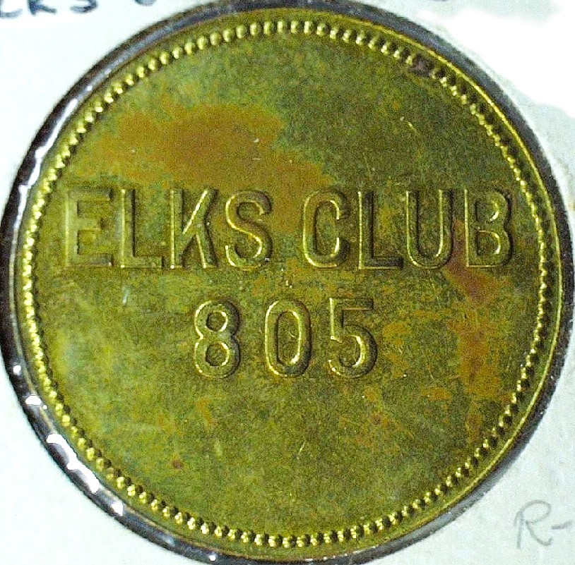 ELK'S CLUB 805 - GOOD FOR $1.00 - HUNTINGTON , ID - TC# 326438 $ - EC 8376