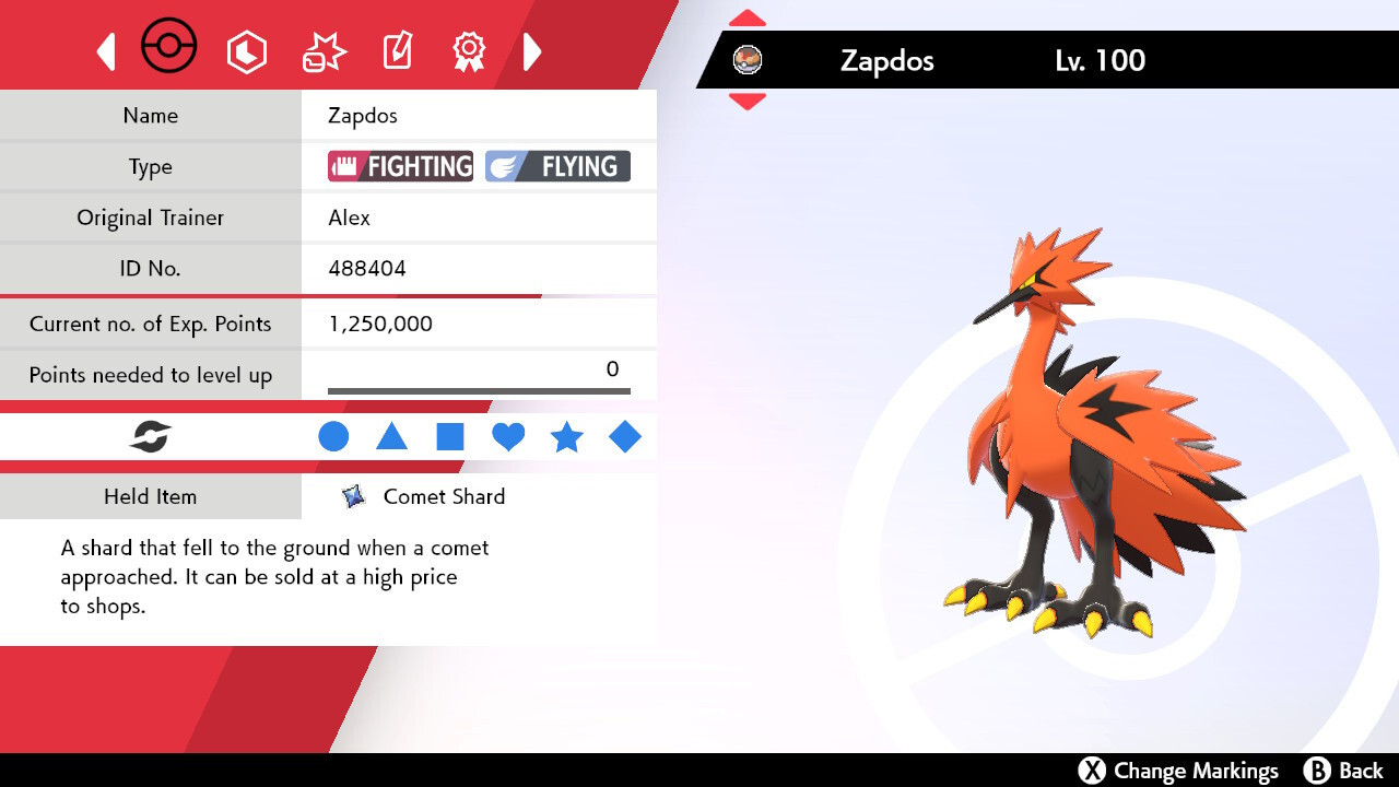 Galarian Zapdos Pokemon Sword & Shield / Pokemon Home - READ DESCRIPTION!