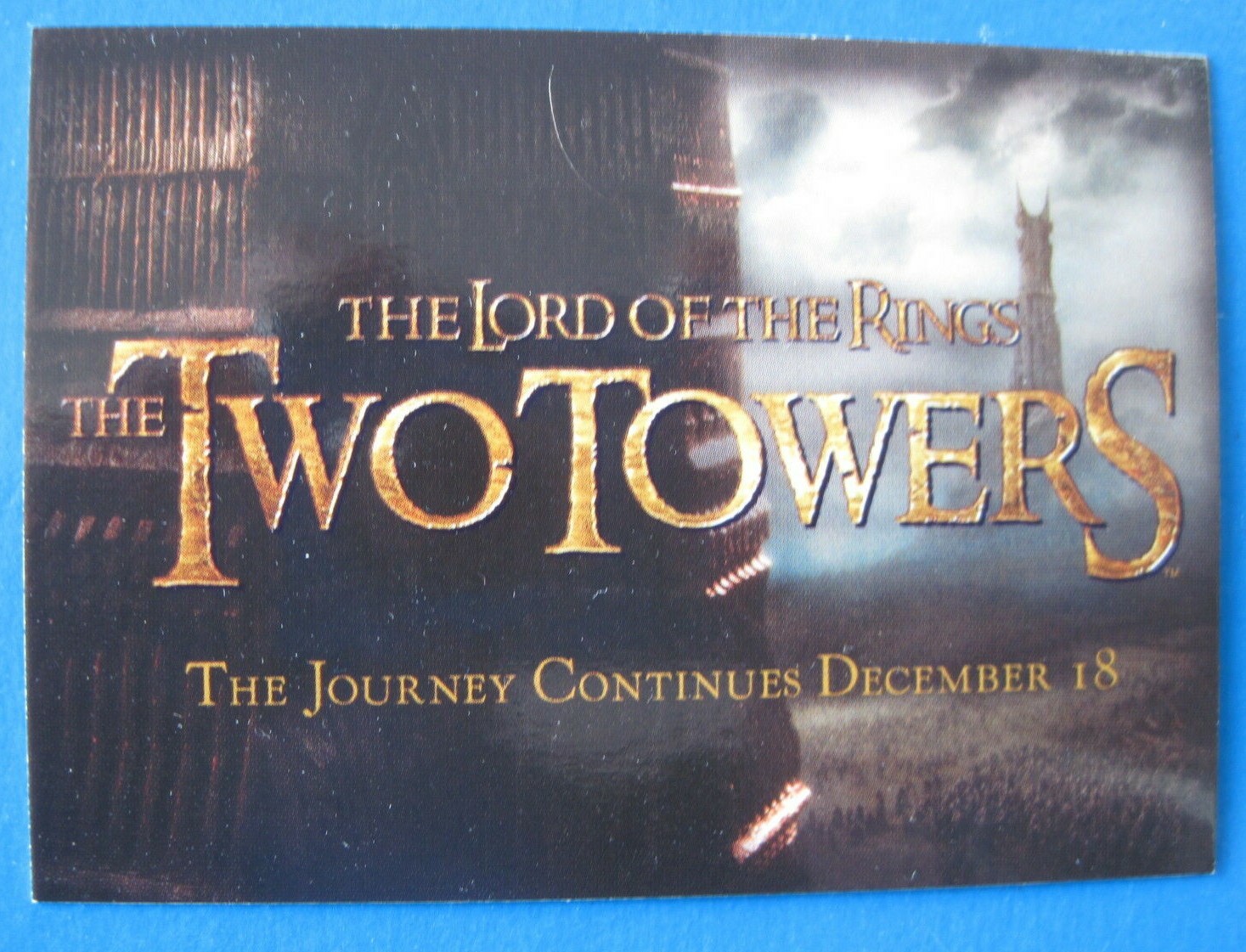 LORD of the RINGS CARDS SET CADBURY The Two Towers TTT Topps #C1 -#C20 LOTR 2002