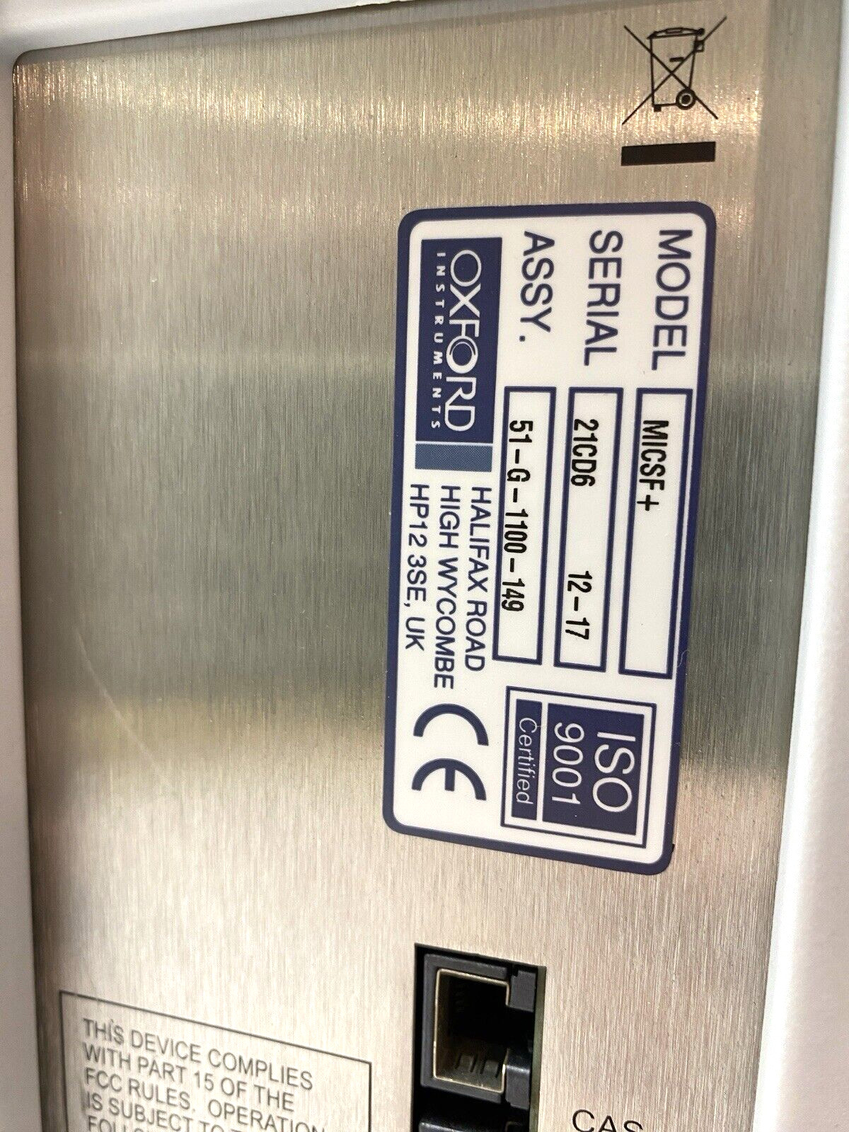 Oxford 51-G-1100-149 MICSF+