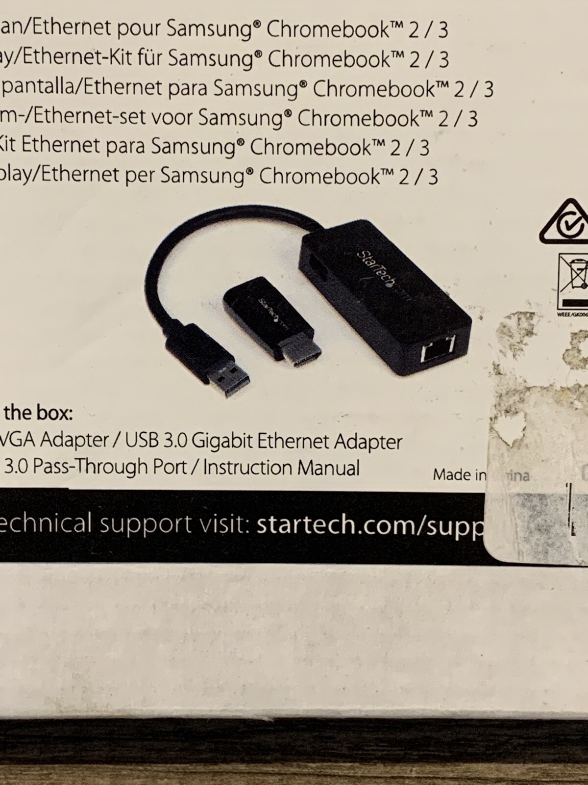 StarTech Chromebook 2/3 HDMI to VGA & USB Gigabit Ethernet Accessory Bundle