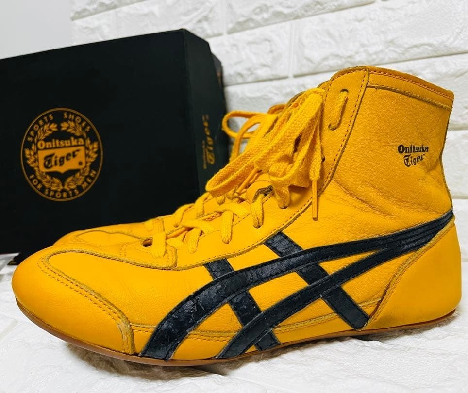 Onitsuka Tiger Asics  Wrestling 81 Kill Bill Shoes Yellow Black US8.5 26.5cm JP